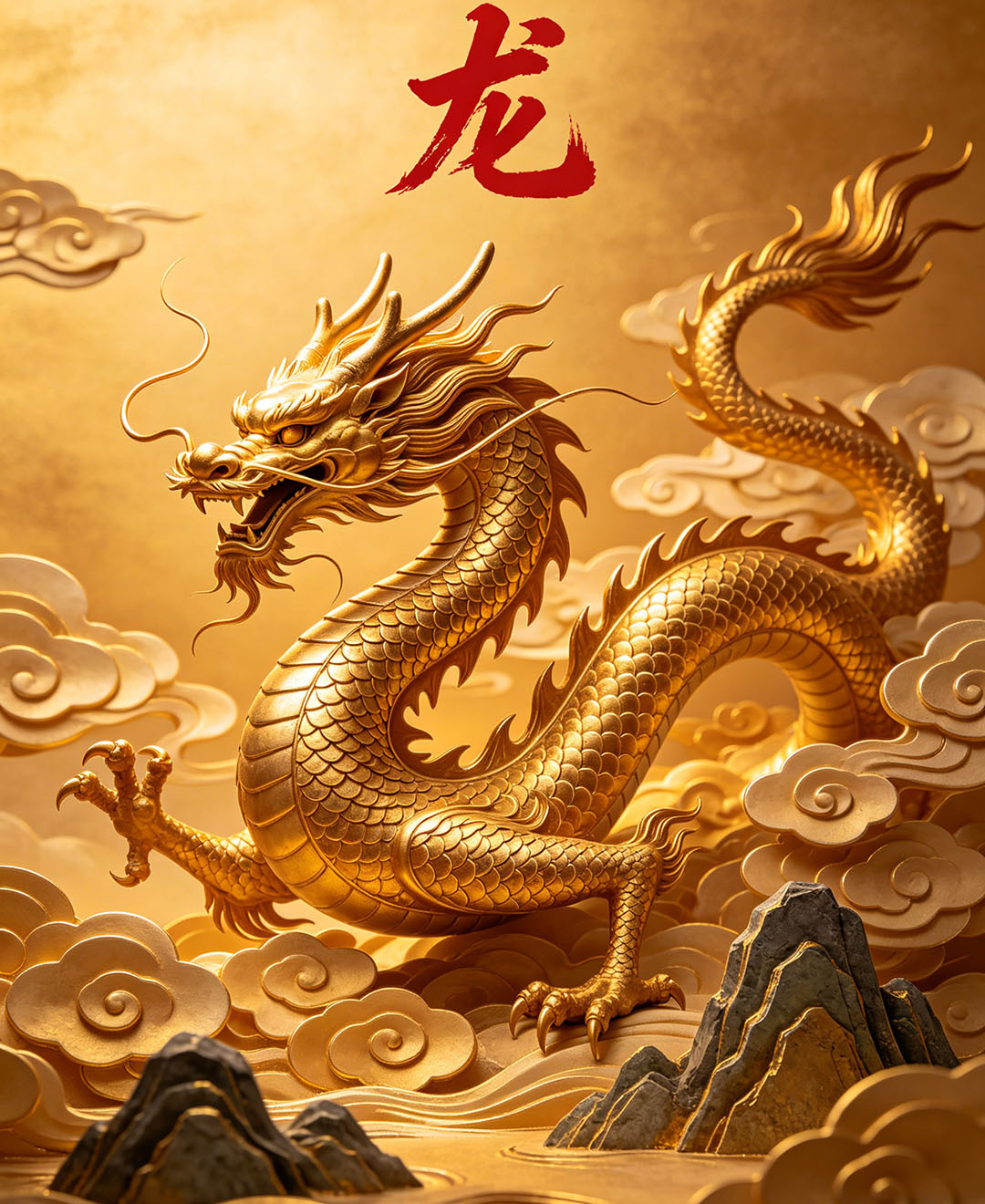 生肖龙文化配图 龙-008
