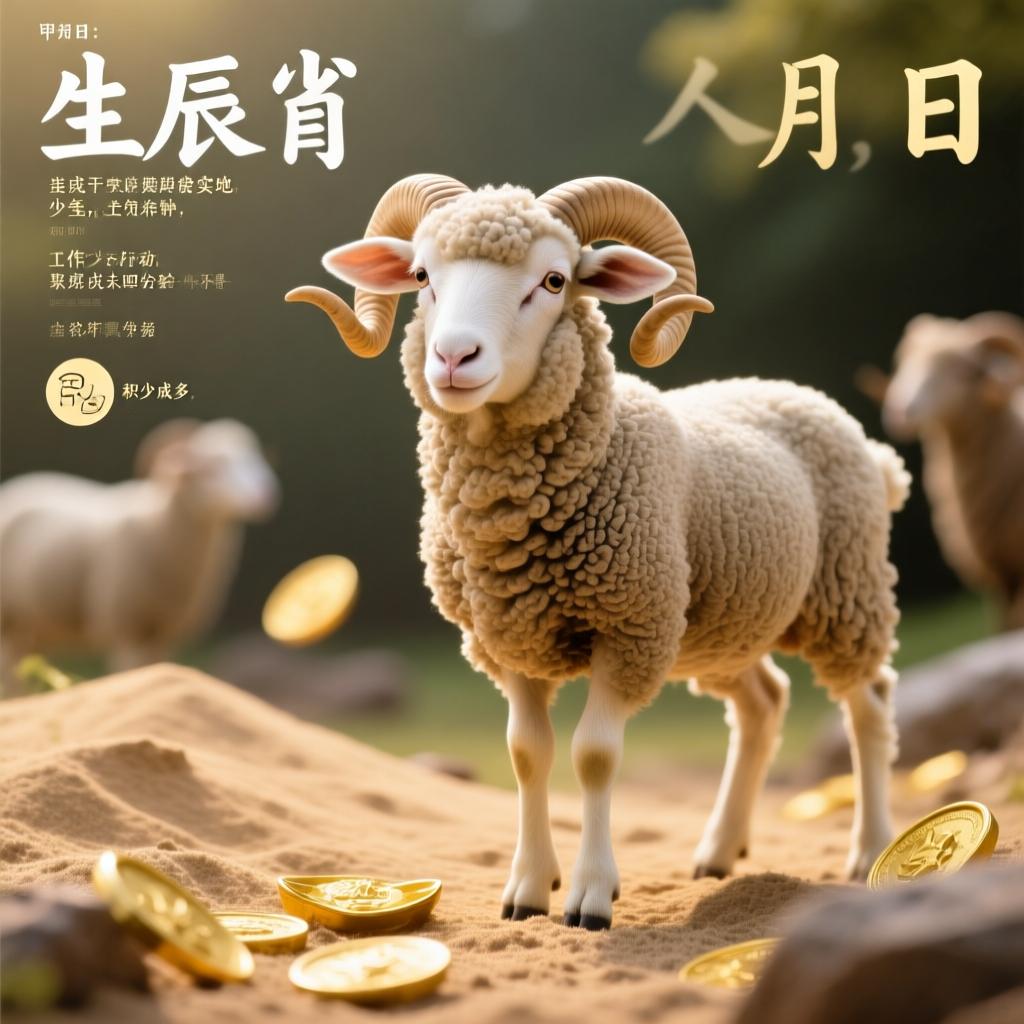 生肖羊文化配图 羊-015
