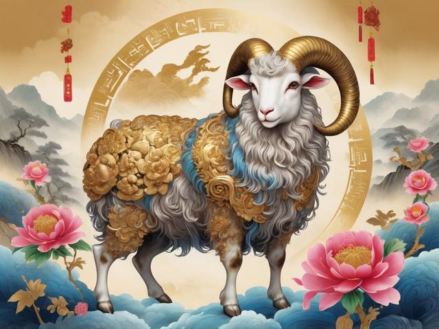 生肖羊文化配图 羊-013