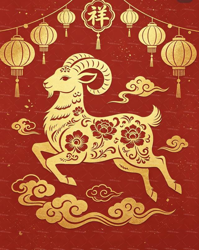 生肖羊文化配图 羊-003