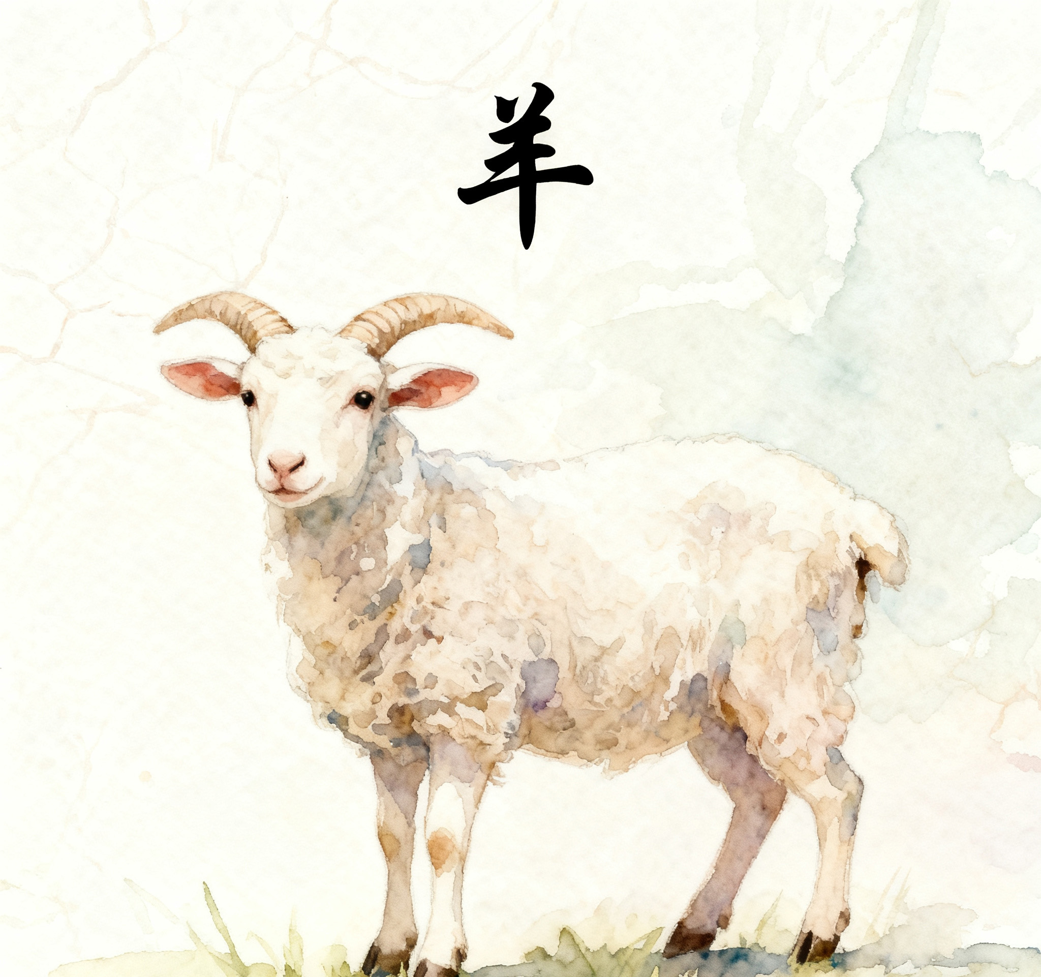 生肖羊文化配图 羊-002