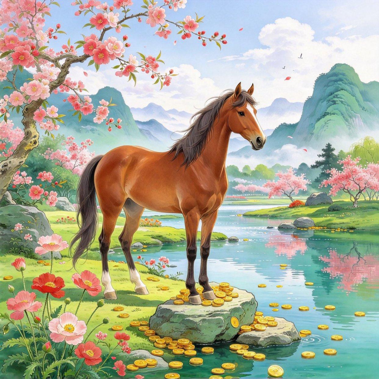 生肖马文化配图 马-004