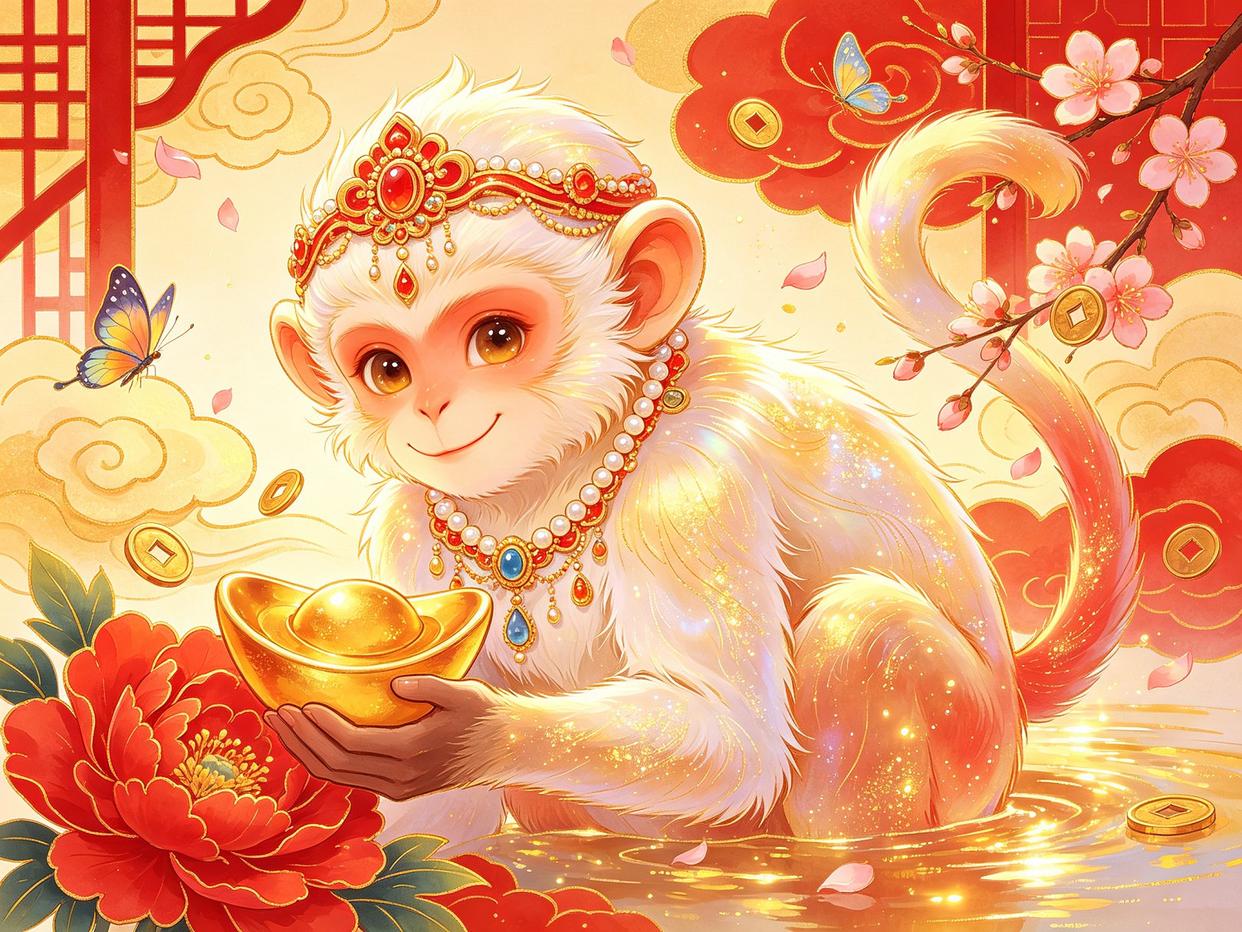 生肖猴文化配图 猴-009