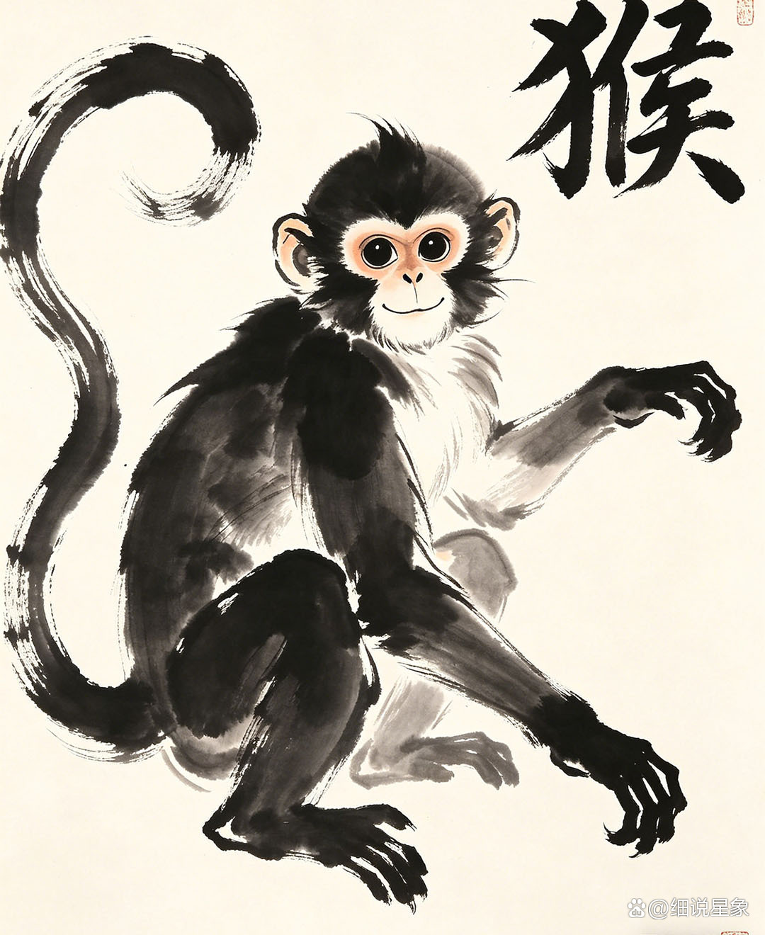 生肖猴文化配图 猴-010