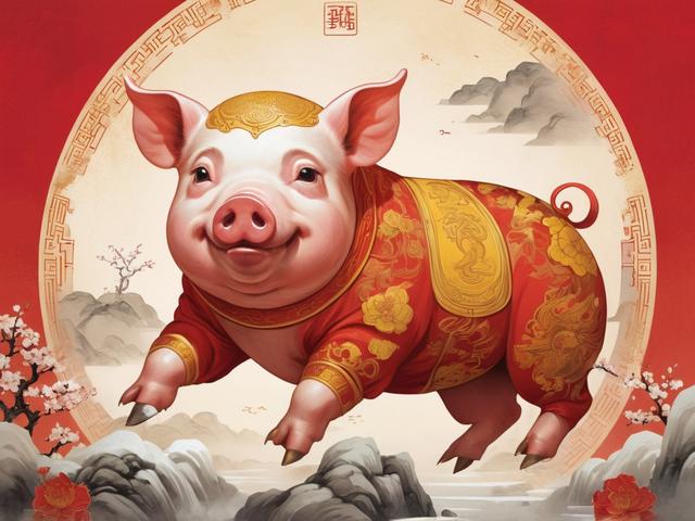 生肖猪文化配图 猪-005