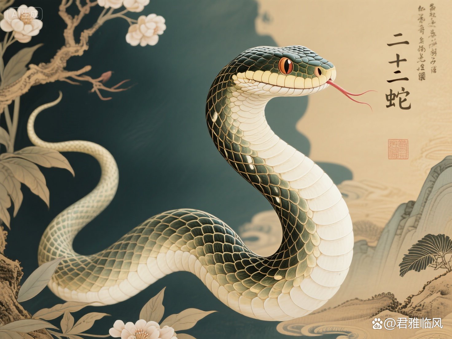 生肖蛇文化配图 蛇-011
