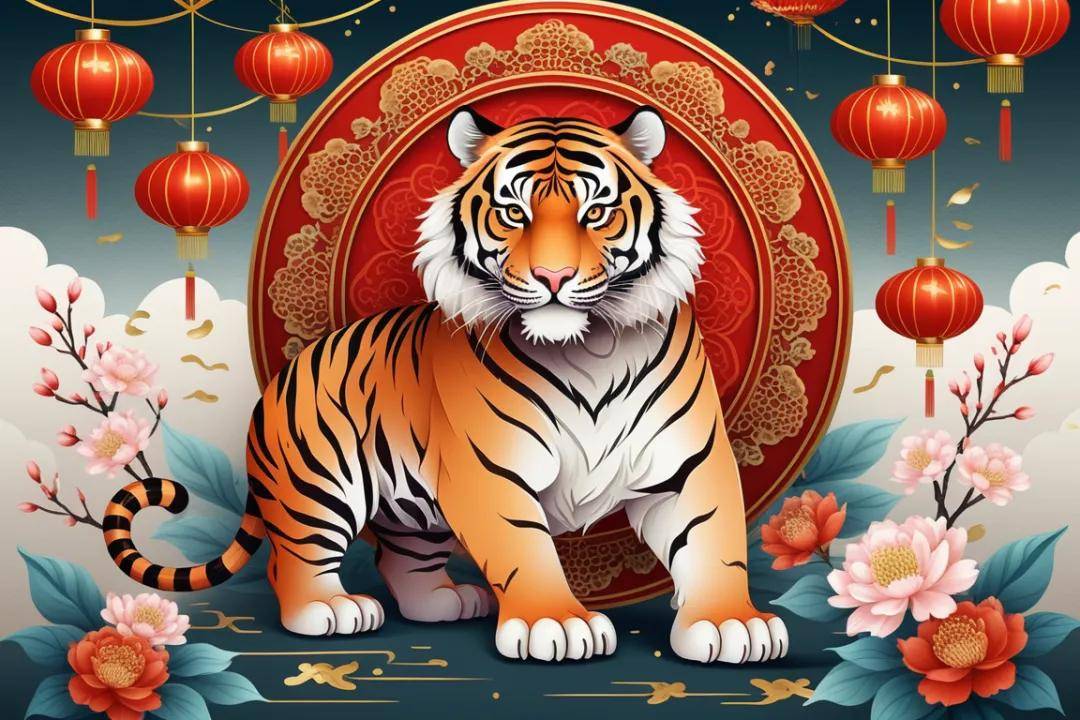 生肖虎文化配图 虎-015